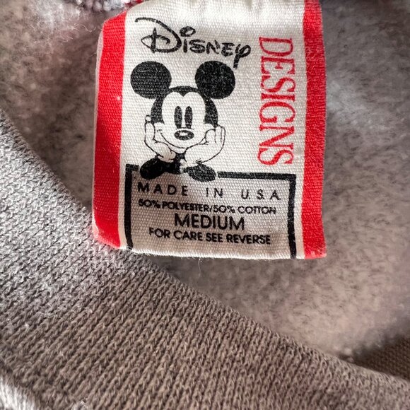 VTG Walt Disney World 25th Anniversary Mickey Mouse Crewneck Sweatshirt Medium - Picture 7 of 9